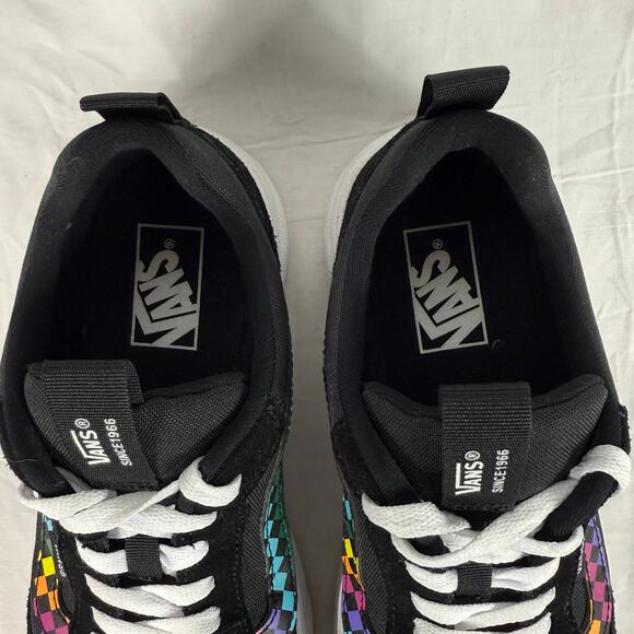 Vans Old Skool Skater Shoes Women's 9.5 Black Rainbow Low Top - Picture 4 of 9